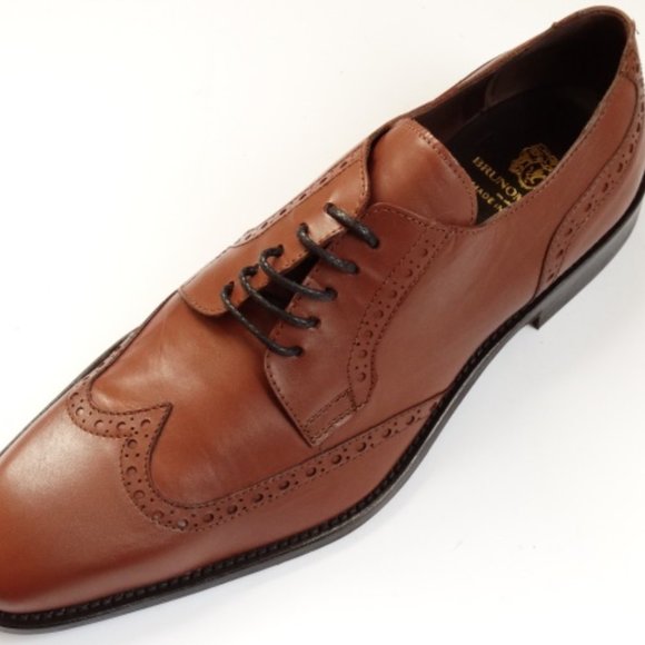 New $375 BRUNO MAGLI Men\'s Shoes 9.5 US(43MEU) All Leather Made in Italy